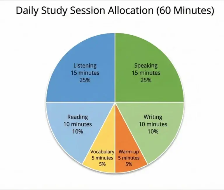 Image of 60 minute English learning session