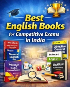 Image of the best English books to prepare for competitive exams