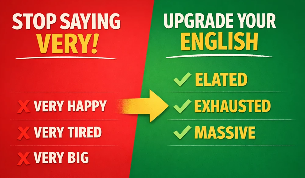 Image of advanced English adjectives