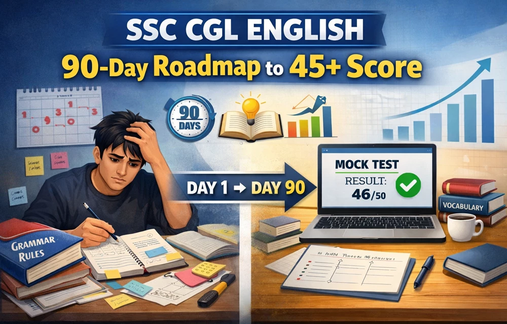 Image of SSC CGL English 90 Day Roadmap