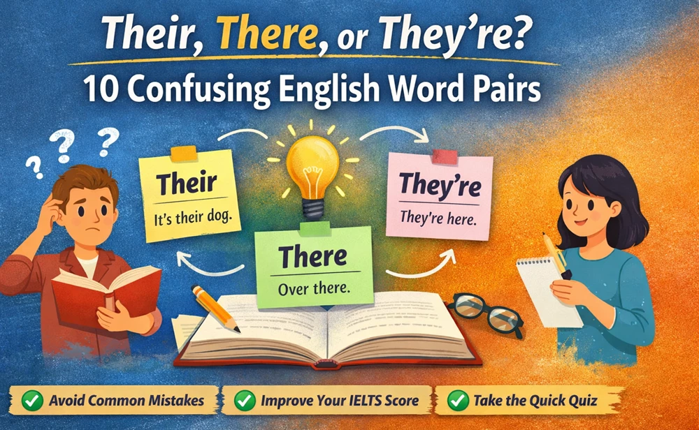 A visual of Confusing English Word Pairs