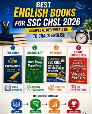 Image of the best books for SSC CHSL English paper