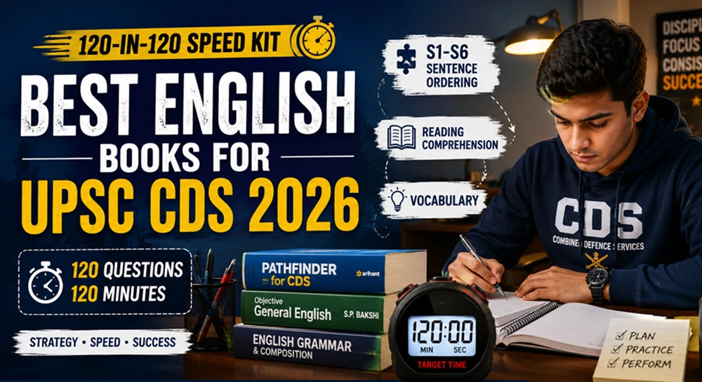 Image of English books for UPSC CDS 2026