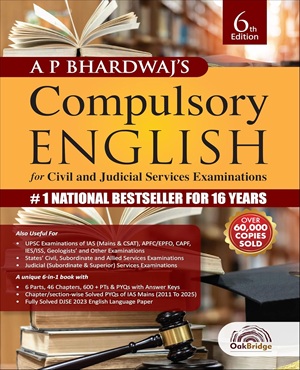 Book image of Compulsory English For IAS (Mains) Examination, 6th Edition 2026 for Civil and Judicial Services Examinations