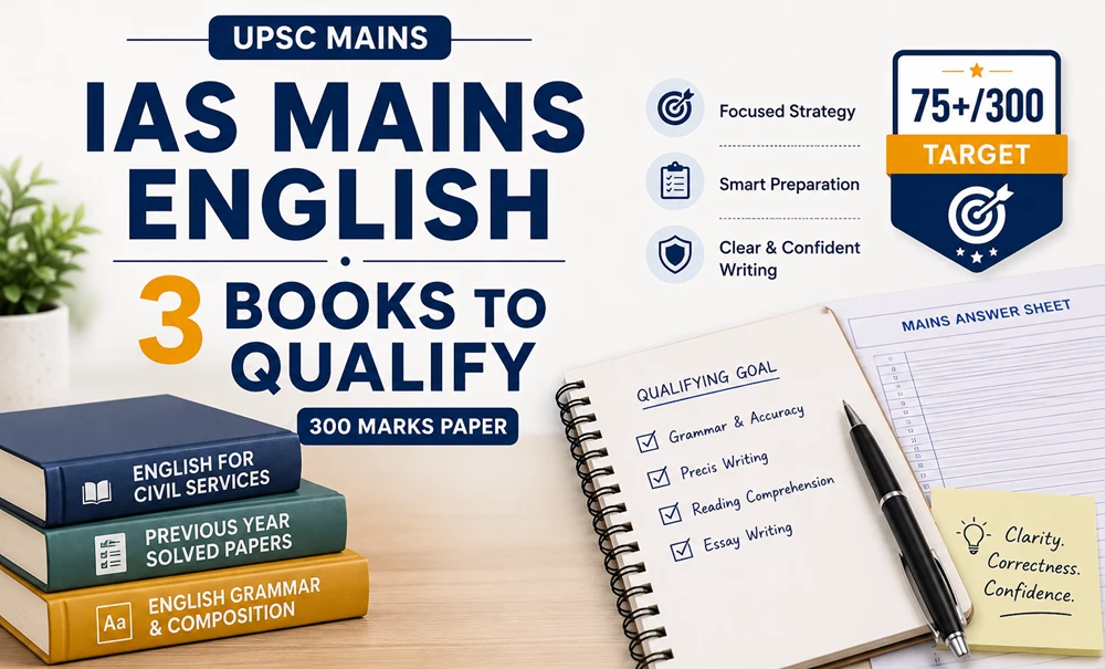 Image showing IAS Mains compulsory english preparation books