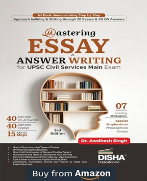 Book image of Disha Mastering Essay & Answer Writing with Analysis for Civil Services Mains 3rd Edition
