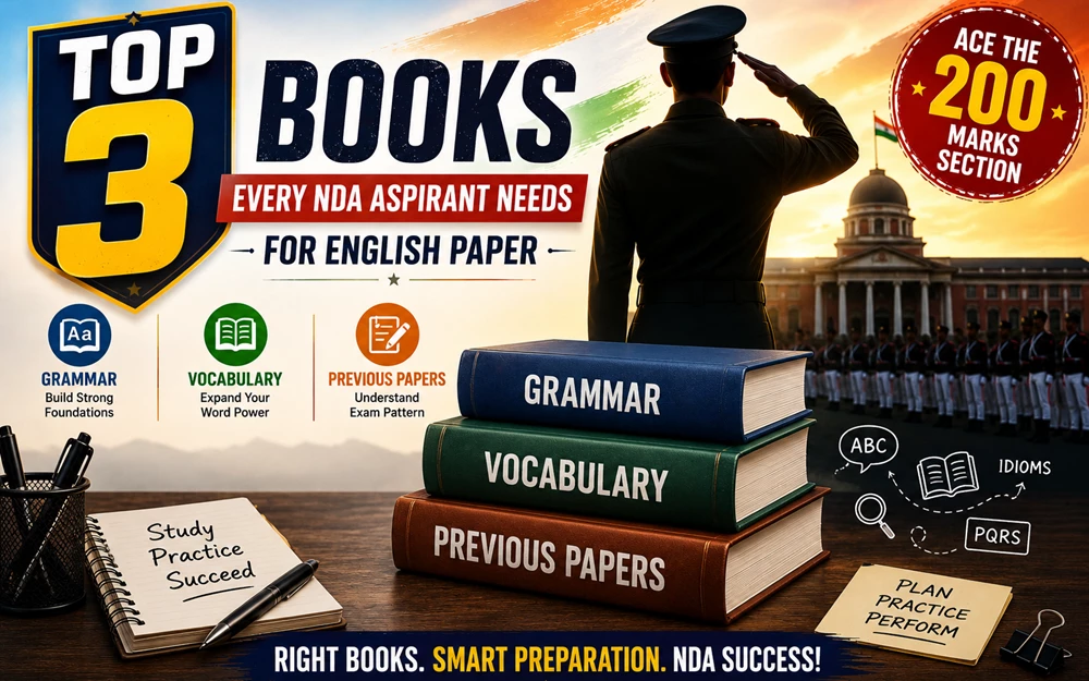 Image showing the best books for NDA English paper