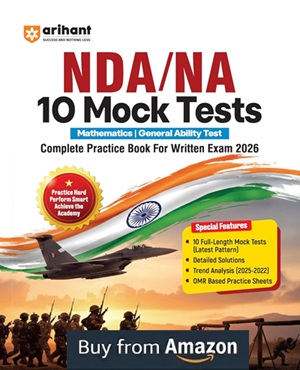 Book image of Arihant UPSC NDA/NA 2026 – 10 Mock Tests
