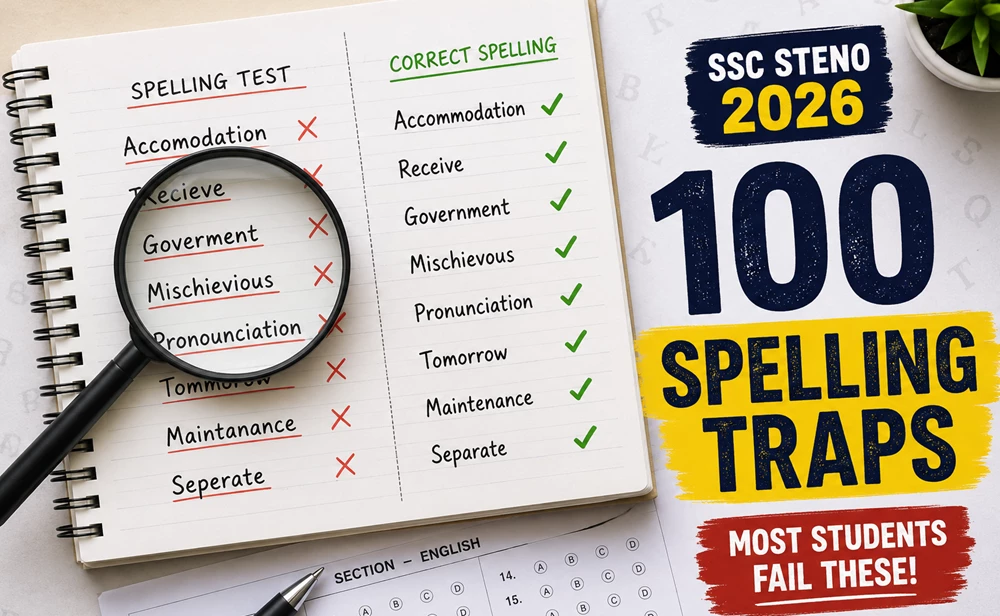 Image of SSC Steno Spelling Errors List