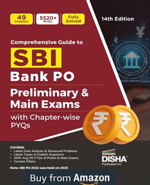 Image of Disha Comprehensive Guide to SBI Bank PO Preliminary & Main Exams with PYQs