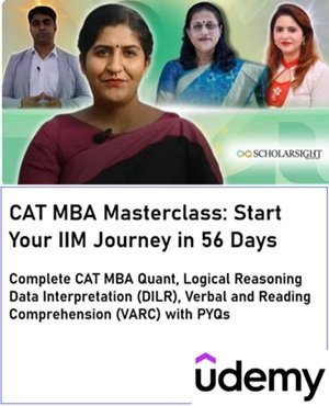 Udemy course image of CAT MBA Masterclass: Start Your IIM Journey in 56 Days