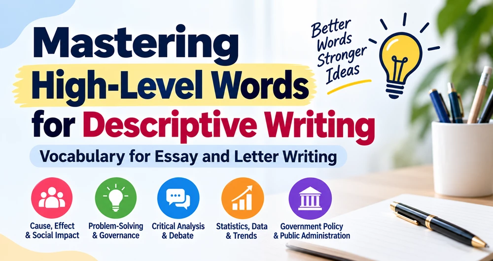 Image of Vocabulary for descriptive writing