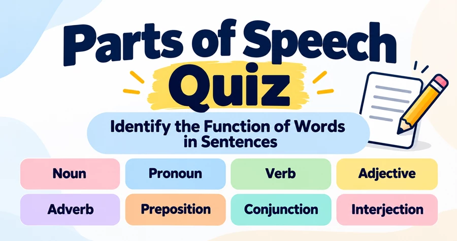 Image of parts of speech quiz