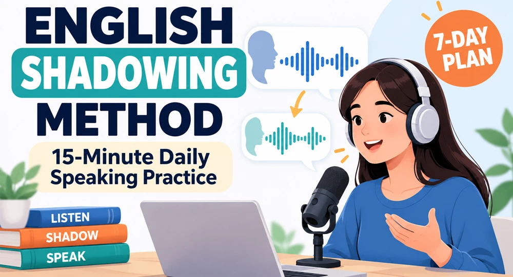 Image showing the Shadowing Method for English